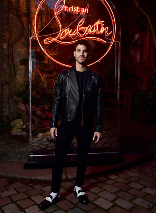 Darren Criss Leather Jacket #1 - Click Image to Close
