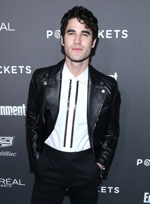 (image for) Darren Criss Leather Jacket #1 - Click Image to Close