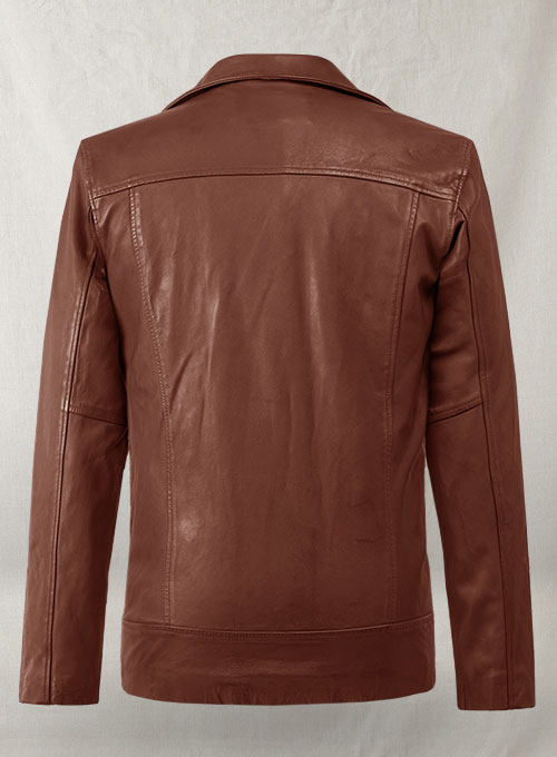 (image for) Dauntless Tan Biker Leather Jacket - Click Image to Close