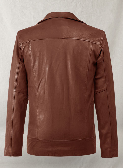 Dauntless Tan Biker Leather Jacket