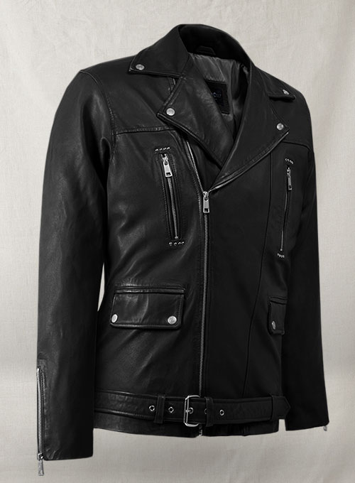 (image for) Dauntless Black Biker Leather Jacket - Click Image to Close