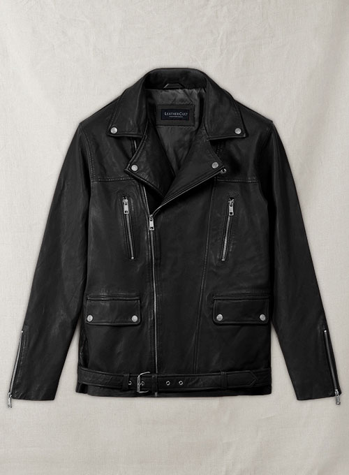 (image for) Dauntless Black Biker Leather Jacket - Click Image to Close