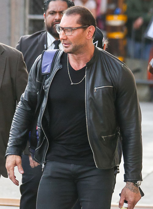(image for) Dave Bautista Leather Jacket - Click Image to Close