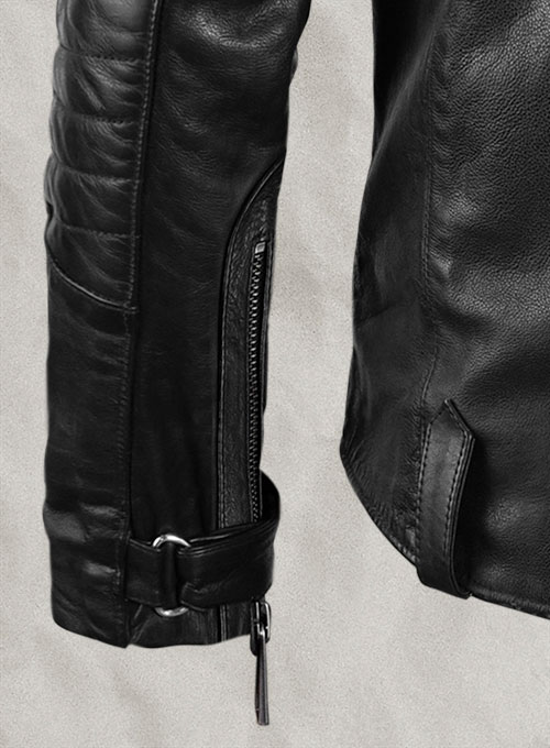 (image for) Thick Goat Black Washed & Wax David Leather Jacket - Click Image to Close