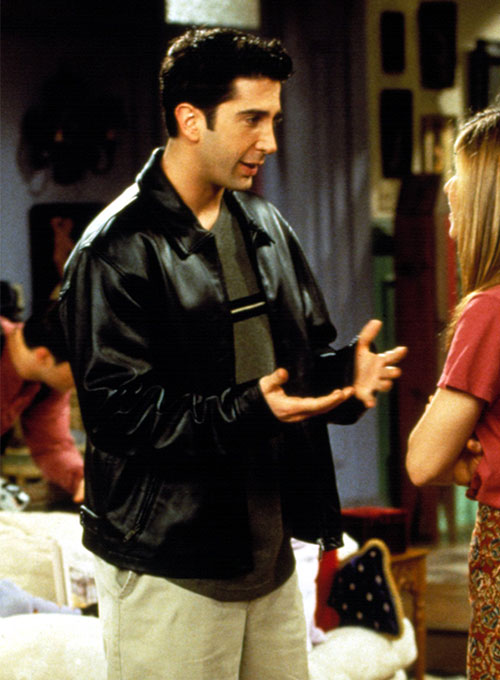 (image for) David Schwimmer Friends Season 4 Leather Jacket - Click Image to Close