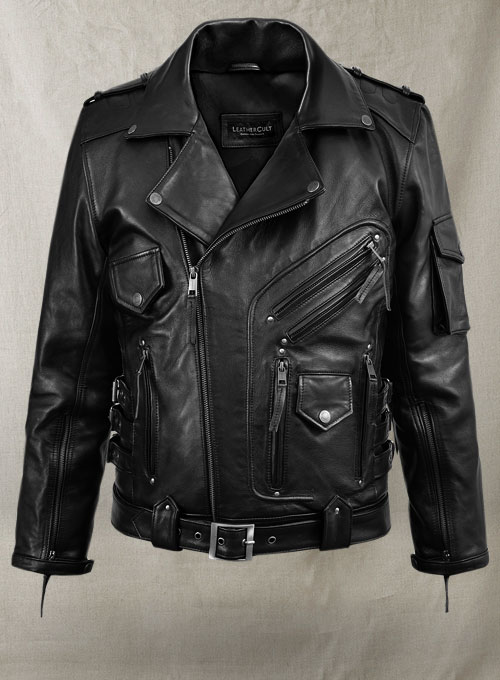 (image for) Deadwood Moto Leather Jacket - Click Image to Close