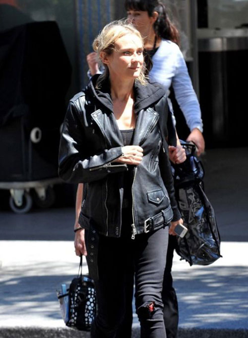 (image for) Diane Kruger Leather Jacket - Click Image to Close