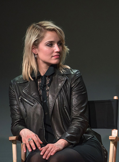 Dianna Agron Leather Jacket #2 - Click Image to Close