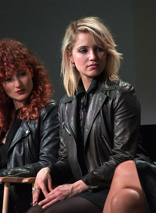 (image for) Dianna Agron Leather Jacket #2