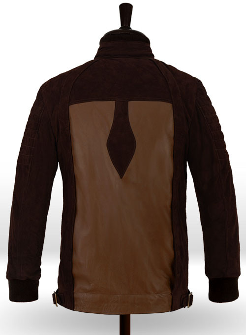 Dark Tan Daniel Radcliff Horns Leather Jacket