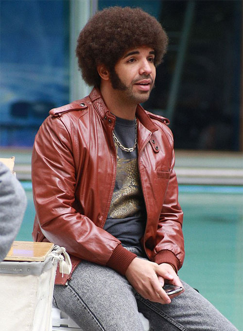Drake Graham Anchorman 2: The Legend Continues Leather Jacket