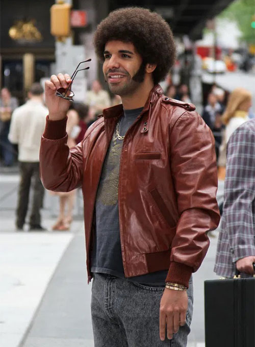 Drake Graham Anchorman 2: The Legend Continues Leather Jacket - Click Image to Close