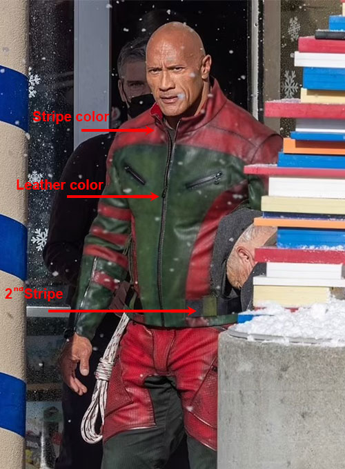 (image for) Dwayne Johnson Red One Leather Jacket - Click Image to Close