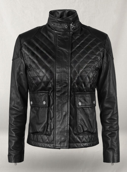 (image for) Emily Blunt Leather Jacket - Click Image to Close