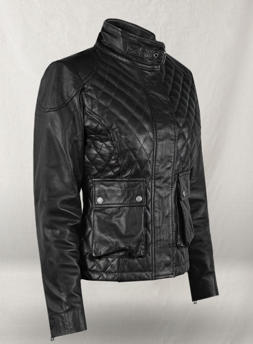 (image for) Emily Blunt Leather Jacket - Click Image to Close
