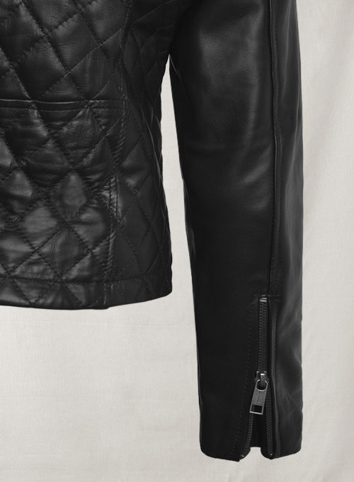 (image for) Emily Blunt Leather Jacket