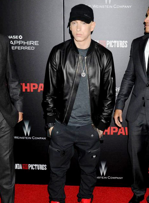 Eminem Red Carpet Leather Jacket - Click Image to Close