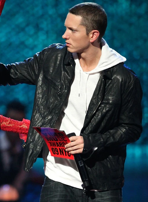 (image for) Eminem MTV Video Music Awards Leather Jacket - Click Image to Close