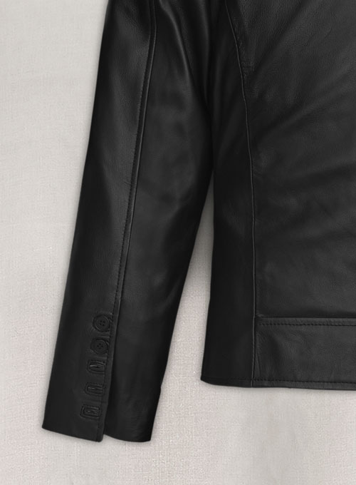 (image for) Emma Stone Leather Jacket #1 - Click Image to Close