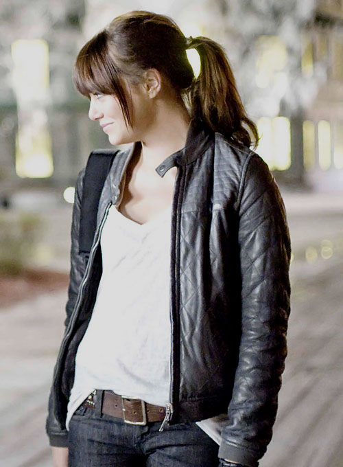 (image for) Emma Stone Zombieland Leather Jacket - Click Image to Close