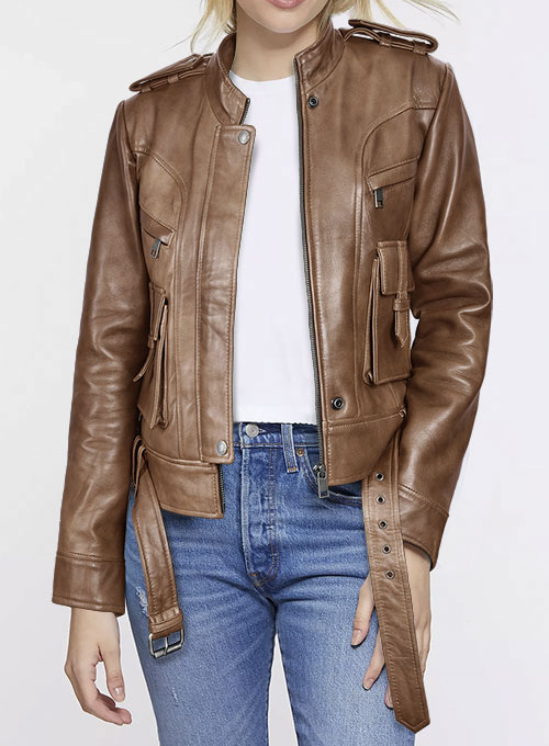 Espanol Timber Brown Leather Jacket #517