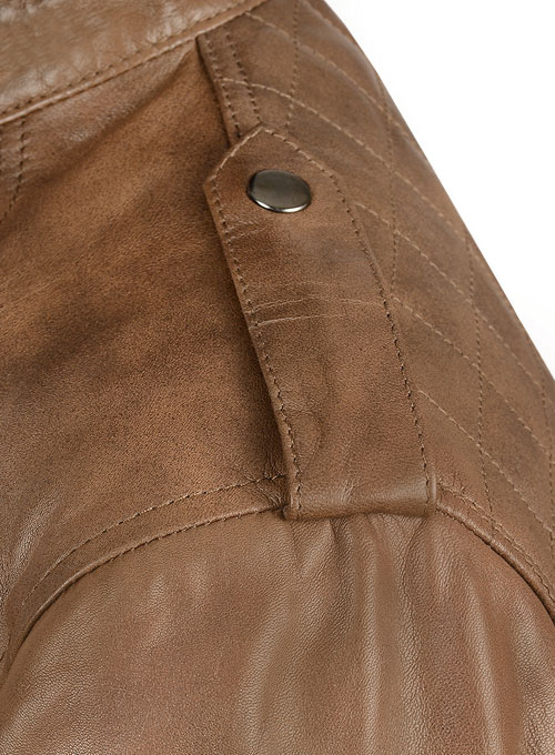 (image for) Espanol Timber Brown Brewer Leather Jacket