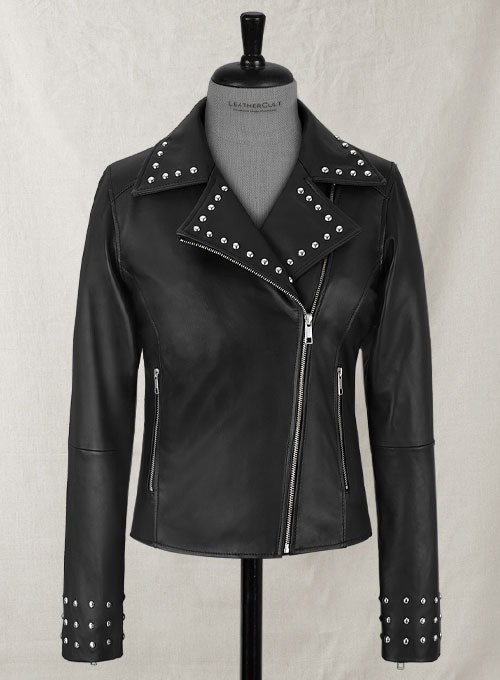 Eva Studded Leather Jacket