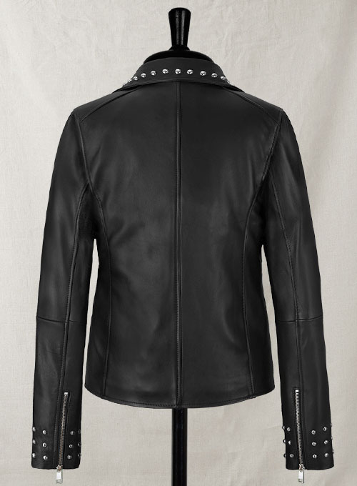 (image for) Eva Studded Leather Jacket - Click Image to Close