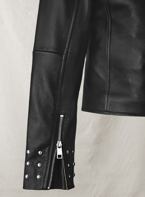 (image for) Eva Studded Leather Jacket - Click Image to Close