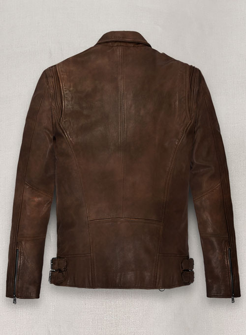 (image for) Falcon Spanish Brown Rider Leather Jacket - Click Image to Close