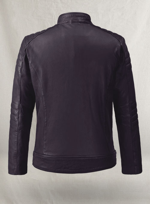 Firefly Moto Purple Biker Leather Jacket - Click Image to Close