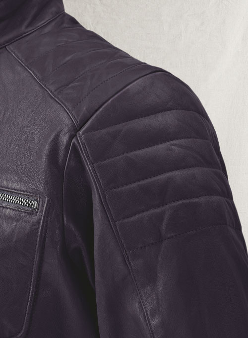Firefly Moto Purple Biker Leather Jacket : LeatherCult: Genuine Custom ...