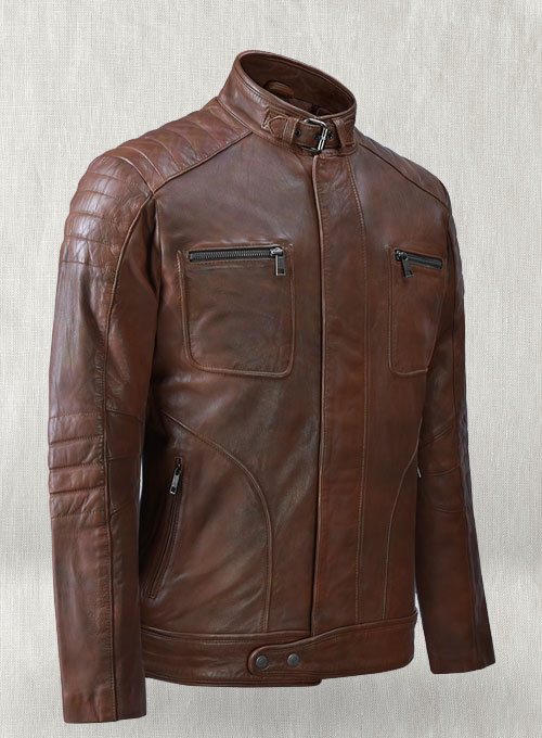 Firefly Moto Spanish Brown Biker Leather Jacket : LeatherCult: Genuine ...