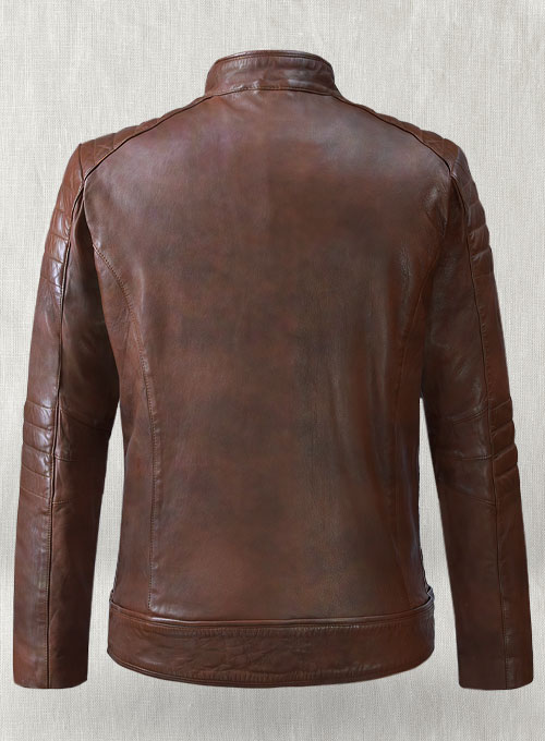 (image for) Firefly Moto Spanish Brown Biker Leather Jacket - Click Image to Close