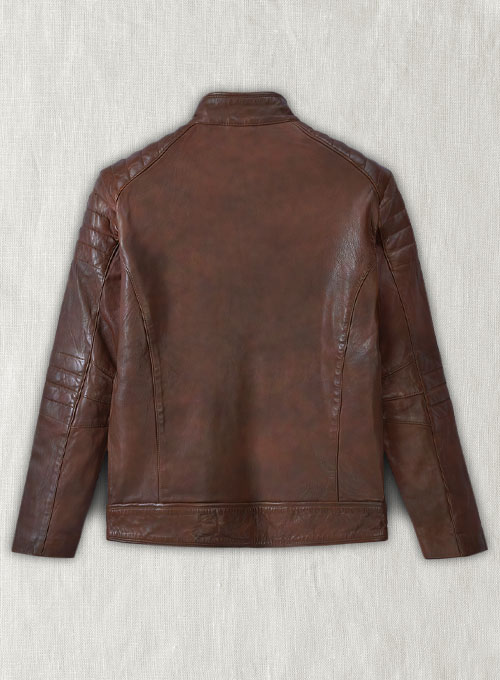 (image for) Firefly Moto Spanish Brown Biker Leather Jacket - Click Image to Close