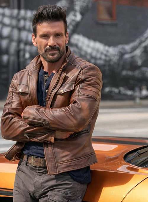 Frank Grillo Boss Level Leather Jacket
