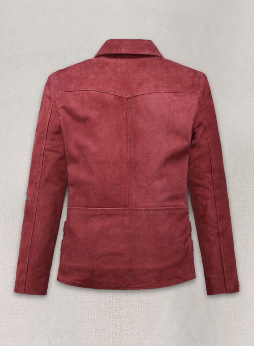 (image for) French Red Suede Leather Jacket # 903 - Click Image to Close