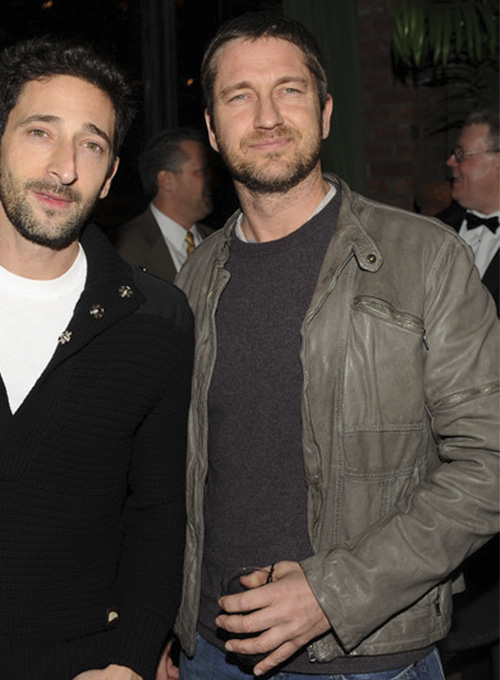 (image for) Gerard Butler Leather Jacket #2 - Click Image to Close