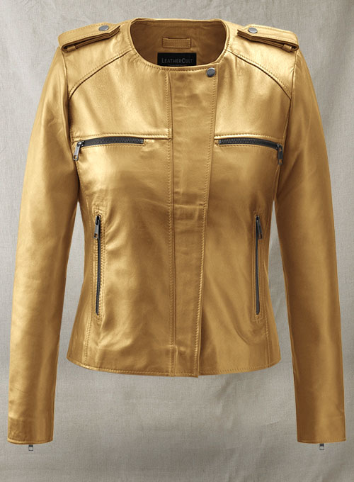 Golden Lizzy Caplan Now You See Me 2 Leather Jacket