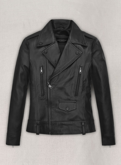 (image for) Hailey Baldwin Bieber Leather Jacket - Click Image to Close