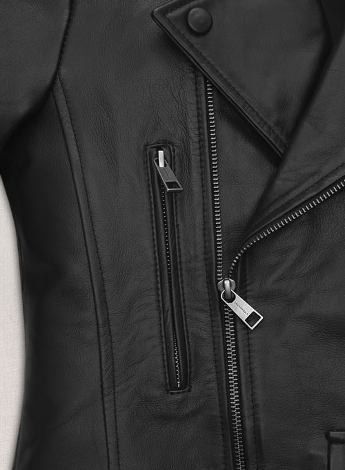 Hailey Baldwin Bieber Leather Jacket : LeatherCult: Genuine Custom ...