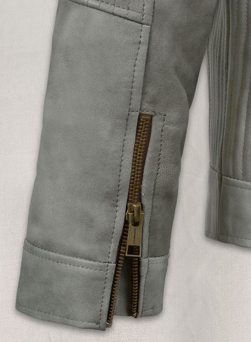 (image for) Harbor Gray Leather Jacket # 656 - Click Image to Close