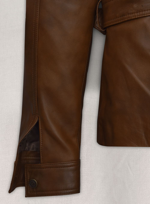 (image for) Harris Dickinson The Kingsman Leather Jacket