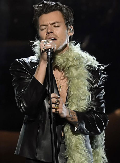 (image for) Harry Styles Leather Blazer