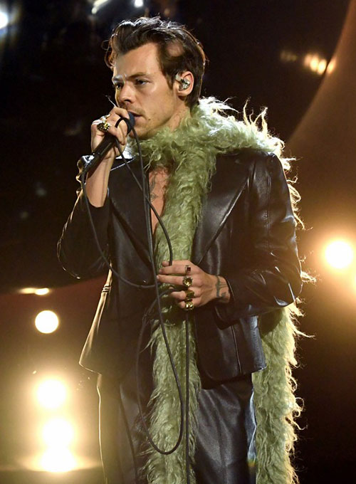 (image for) Harry Styles Leather Blazer - Click Image to Close