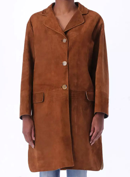 Holly Leather Trench Coat