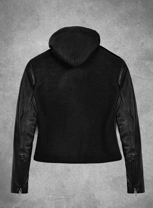 (image for) Hooded Flight Leather Jacket - Click Image to Close