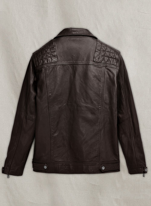 (image for) Ironwood Brown Biker Leather Jacket - Click Image to Close
