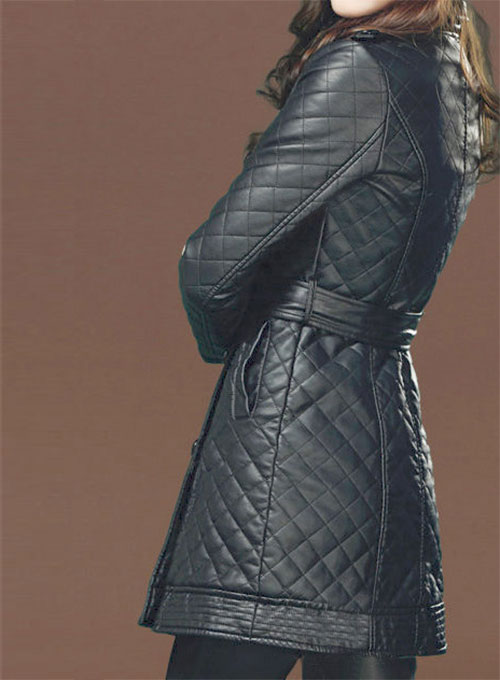 Isabel Leather Trench Coat # 518 - Click Image to Close