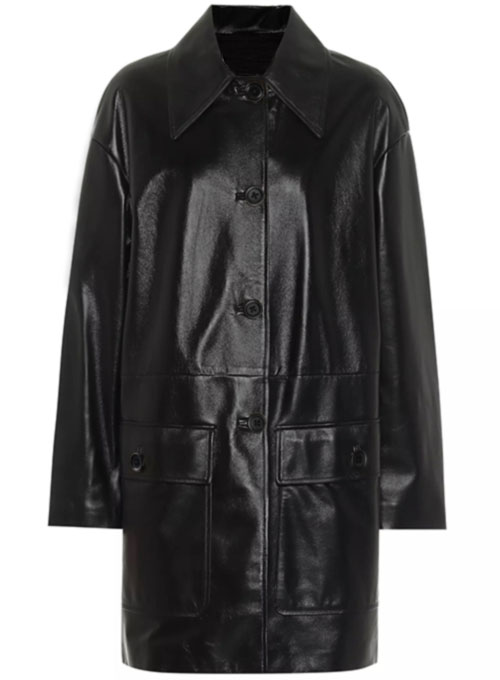(image for) Jackie Leather Trench Coat - Click Image to Close